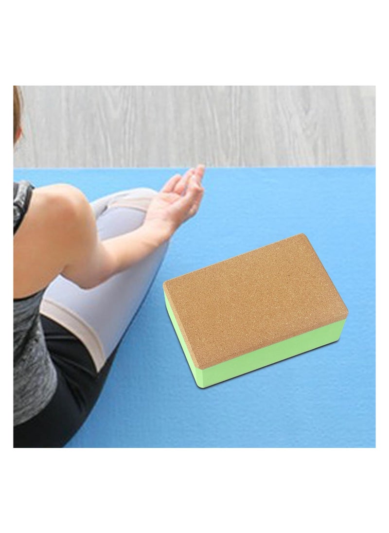 Folanry EVA Cork Splicing Yoga Block,2 Pack,22.8x15.2x7.6cm, High-density Double-sided Anti-slip Wear-resistant Yoga Brick with Comfortable Edge to Improve Balance, Strength and Flexibility  - Image 4