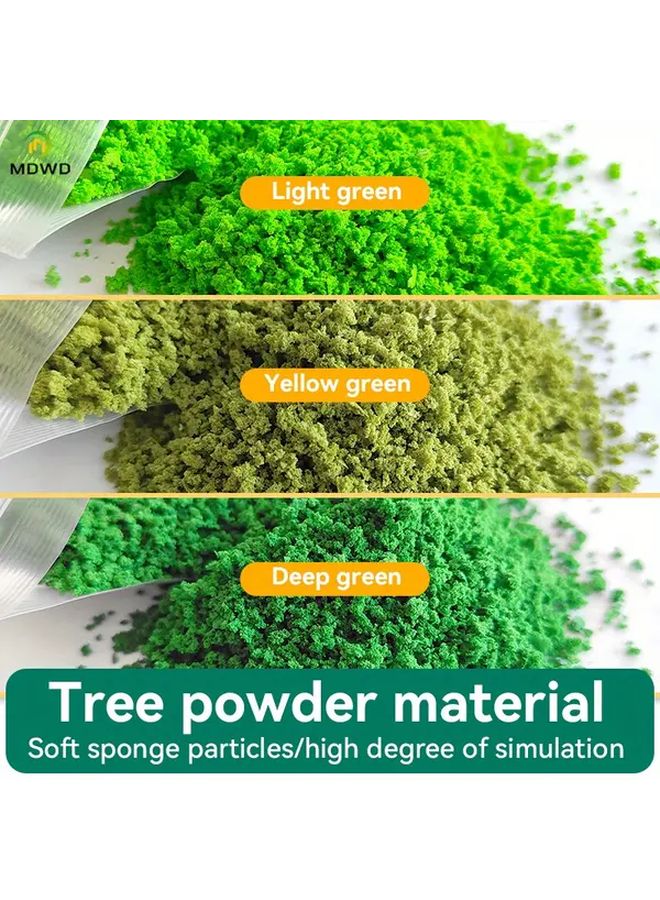 45g Light Green Artificial Tree Powder Realistic Fern Greenery For Dioramas Terrariums - Image 4