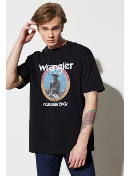 Wrangler Men's Black Crew Neck T-Shirt  - Image 4
