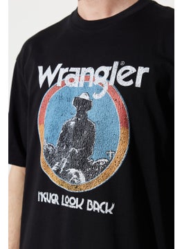 Wrangler Men's Black Crew Neck T-Shirt  - Image 5