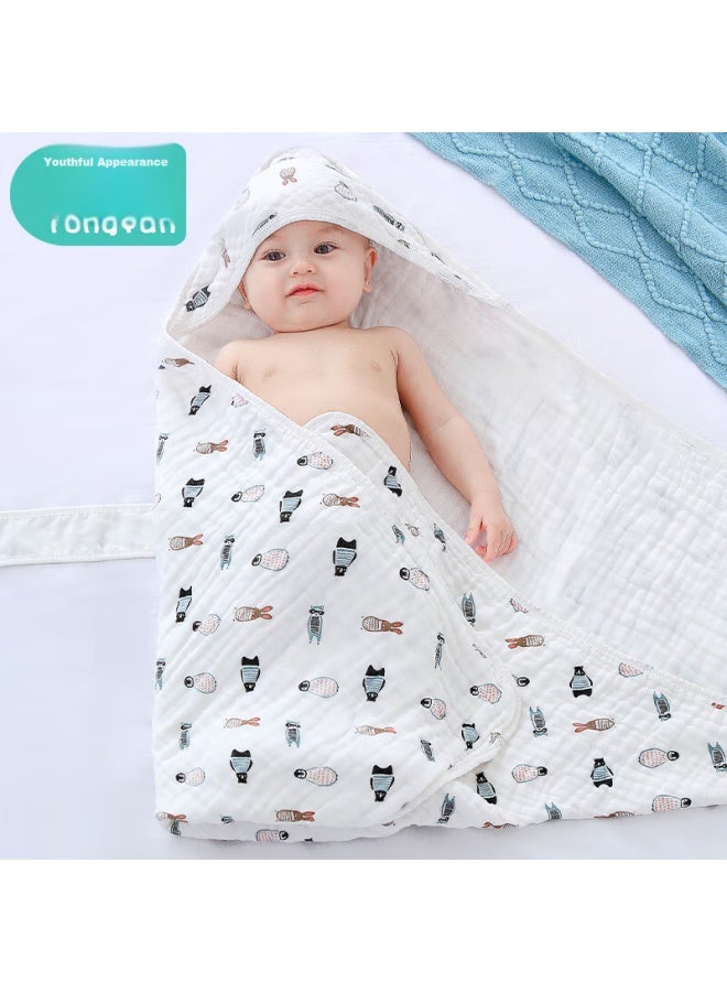 Babyface Tongyan, Baby Sleeping Bag, Newborn Swaddle, Pure Cotton Wrap, Swaddling Cloth, Gauze Bath Towel, Small Blanket - Image 1