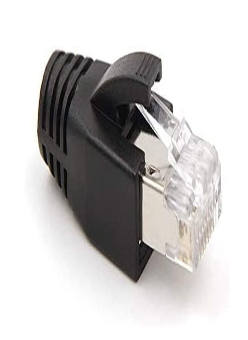 DKURVE - RJ45 Pass Through Crimping Tool Bundle with 10-Pack Cat7 Cat6A RJ45 Pass Through Connectors with Strain Relief Boots - Image 1