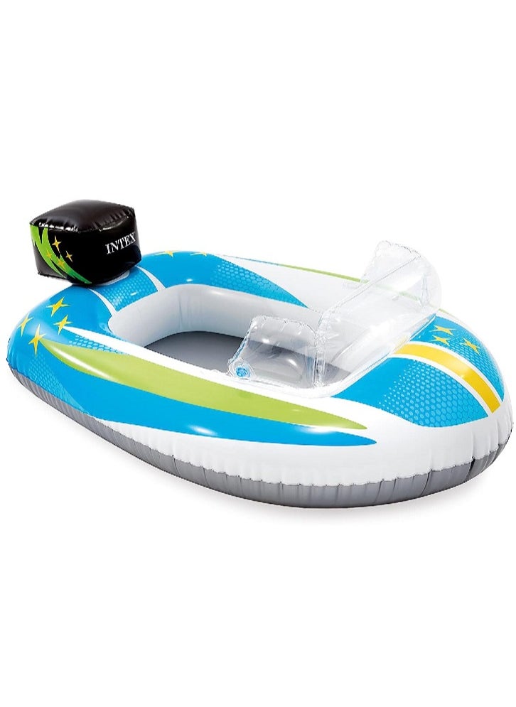 INTEX 59380NP-Pool Cruiser Inflatable Baby Float 1.09mx74cm/43"x29", Boat 