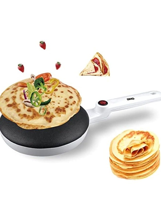 دي اس بي صانع الكريب والفطائر وبان كيك والخبز الكهربائي من دي اس بي - 650 وات  موديل KC3016 السطح الأملس غير اللاصق باللون الأبيض - Image 5