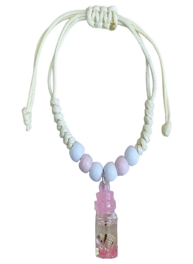 Tera13 TERA 13 Friendship Bracelet For Girls, Colourful Shiny Crystle Beaded Bracelet, Adjustable Beaded Wristband, Gift For Bestfriend, Stackable Wristband For Women (Bottlebracelet 1 Pcs) - Image 1