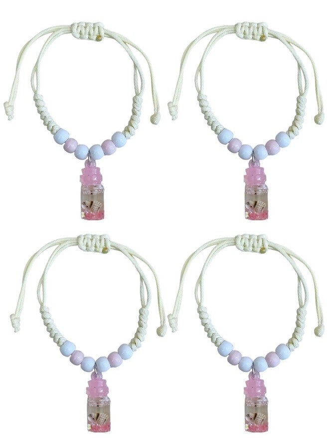 Tera13 TERA 13 Friendship Bracelet For Girls, Colourful Shiny Crystle Beaded Bracelet, Adjustable Beaded Wristband, Gift For Bestfriend, Stackable Wristband For Women (Bottlebracelet 1 Pcs) - Image 3