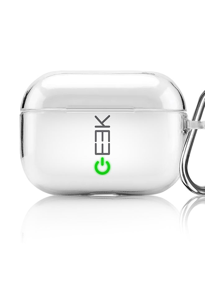 Stylizedd - Classic Clear printed Case for Apple AirPods Pro 2nd Generation Thin Transparent Cover [Designed for Apple AirPods Pro 2nd Generation] - Geek ON - Image 1