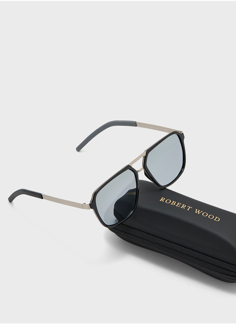Robert Wood Polarized Lens Square Sunglasses  - Image 4