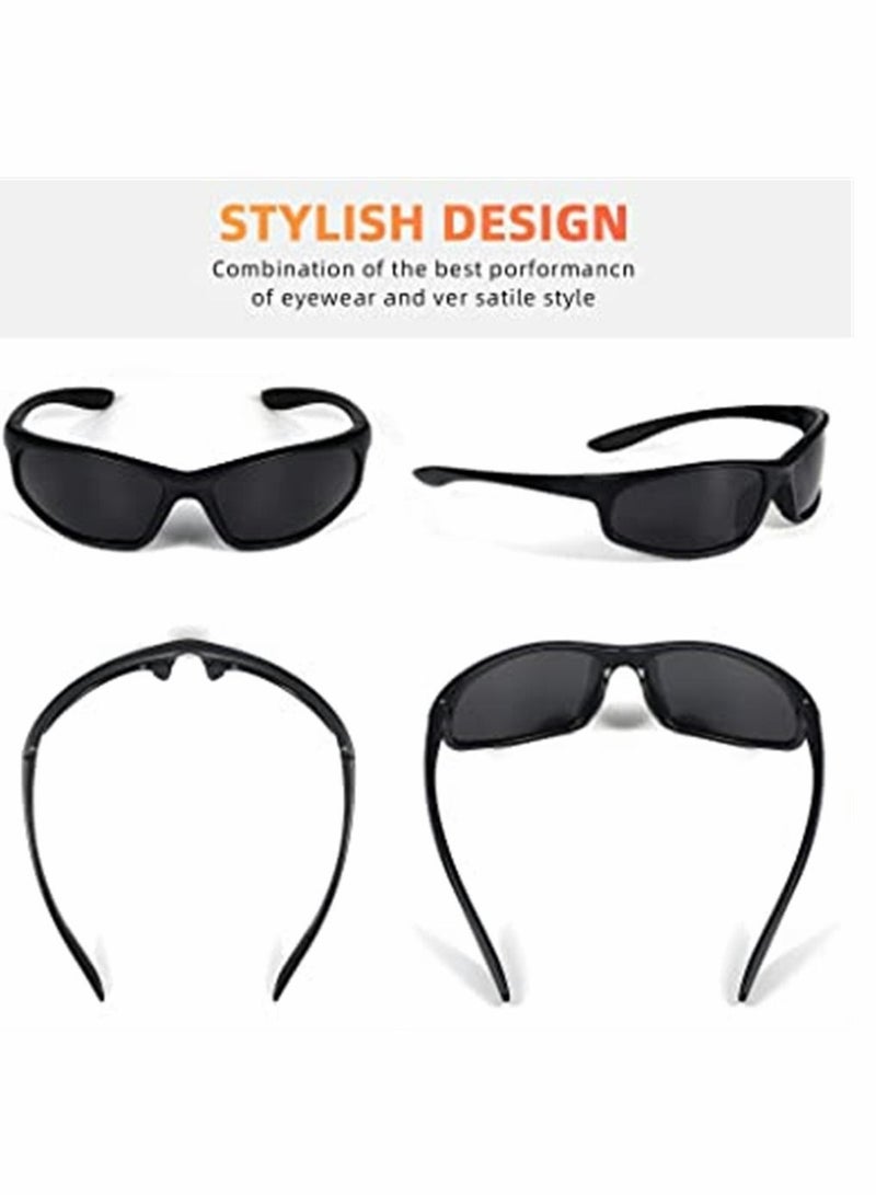 نظارات شمسية مستقطبة، نظارات شمسية رياضية عصرية، للرجال والنساء، نظارات شمسية مستقطبة للحماية من الأشعة فوق البنفسجية غير قابلة للانزلاق، للقيادة وركوب الدراجات والصيد والجري، زوجان - Image 3