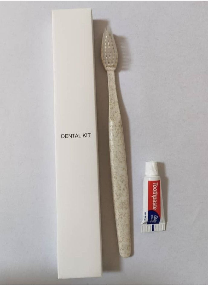 Disposable toothbrush with clearance toothpaste bulk