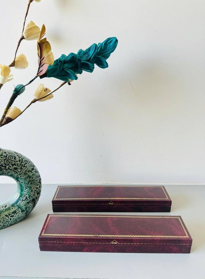 DSS Chain Gift Box Velvet Flocked Jewelry is Play (Brown, Black, Pack of 2) - Image 1