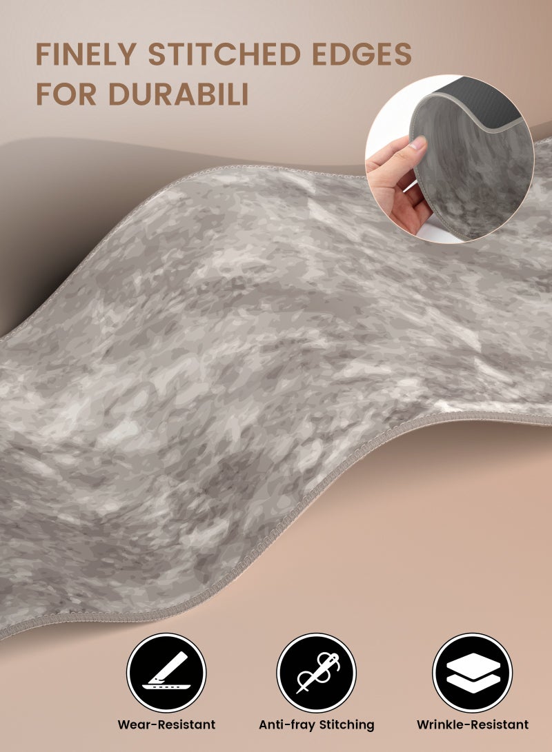 مسافر الكثبان DuneVoyager M5 Relief Grey ماوس باد للألعاب XXL ‎900×400×4‎ مم – مقاوم للماء، ماوس باد كبير وممتد، قاعدة مطاطية مانعة للانزلاق، تحكم سلس وثابت، مع علبة هدايا - Image 5