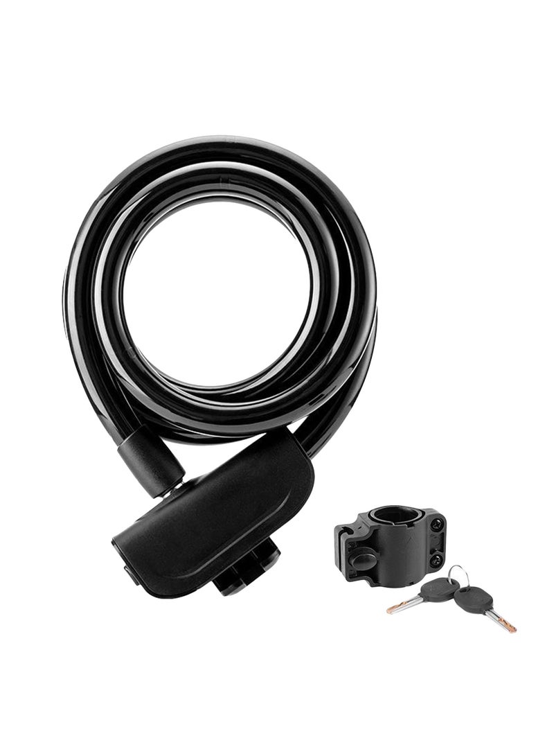 Portable Anti-theft Bicycle Electric Car Ring Lock Steel Cable Lock - Image 1