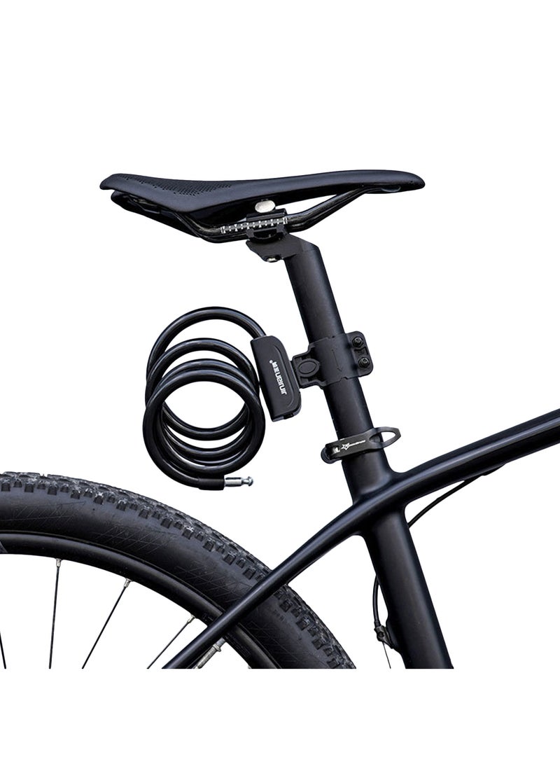 Portable Anti-theft Bicycle Electric Car Ring Lock Steel Cable Lock - Image 5