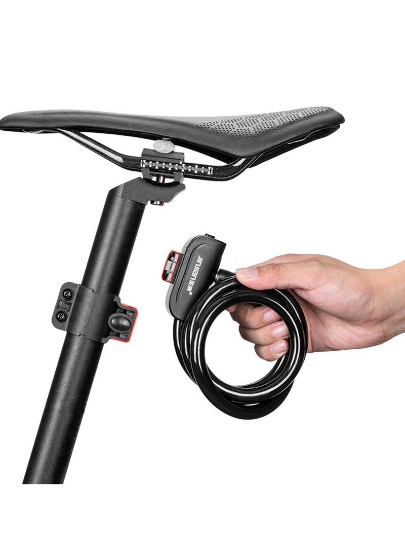 Portable Anti-theft Bicycle Electric Car Ring Lock Steel Cable Lock - Image 2