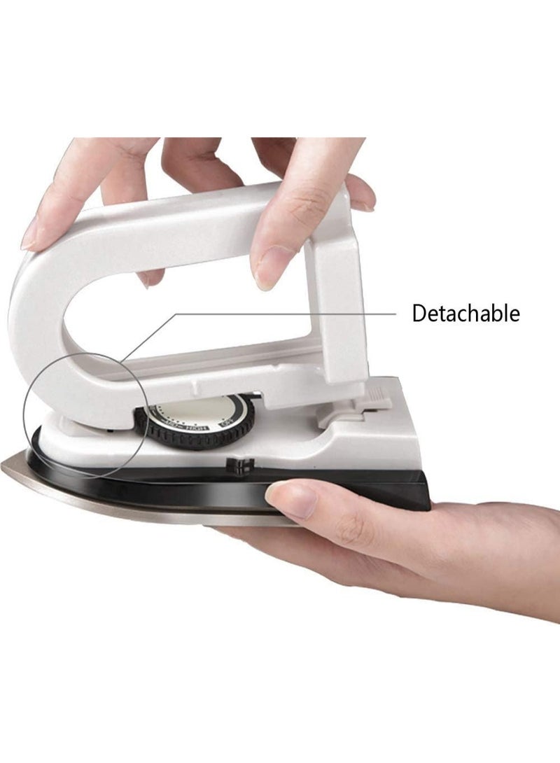 Travel Mini Folding Iron with Non-Stick Soleplate, Dual Voltage 100–240V, Adjustable Temperature Control, Portable Handheld Clothes Iron for Travel, Home, School & Business Trips - Image 3