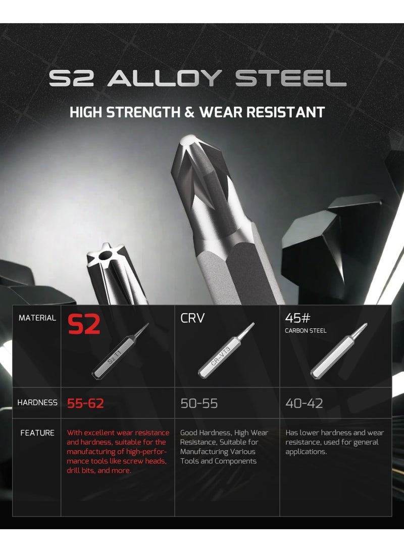 128-in-1 Precision Mechanical Tool Kit, Screwdriver Set, Mini Screwdriver Set, Magnetic Precision Kit for iPhone, Laptop, Camera, and Computer Repair - Image 3