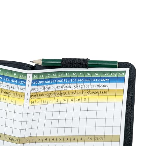 Callaway Golf Leather BiFold Scorecard Holder Black - Image 3