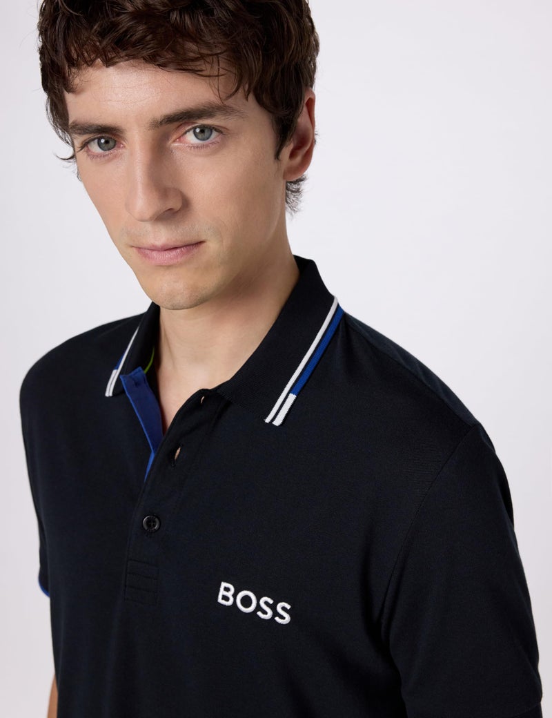 BOSS Paddy Pro Polo Shirt Dark Blue - Image 5