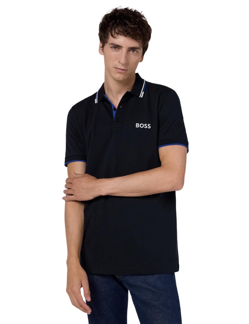 BOSS Paddy Pro Polo Shirt Dark Blue - Image 1