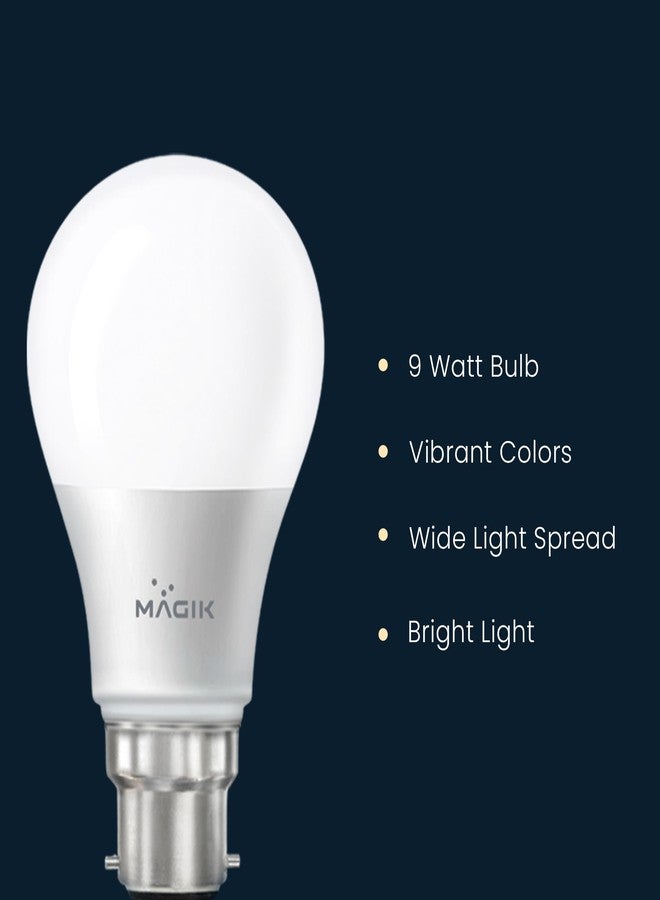 ماجيك مصباح ماجيك ديكو بلس LED بقوة 9 واط (أزرق) | قاعدة B22 | إضاءة ديكورية للمنزل، وأجواء احتفالية وحفلات | موفر للطاقة ويدوم طويلاً | عبوة من قطعة واحدة - Image 3