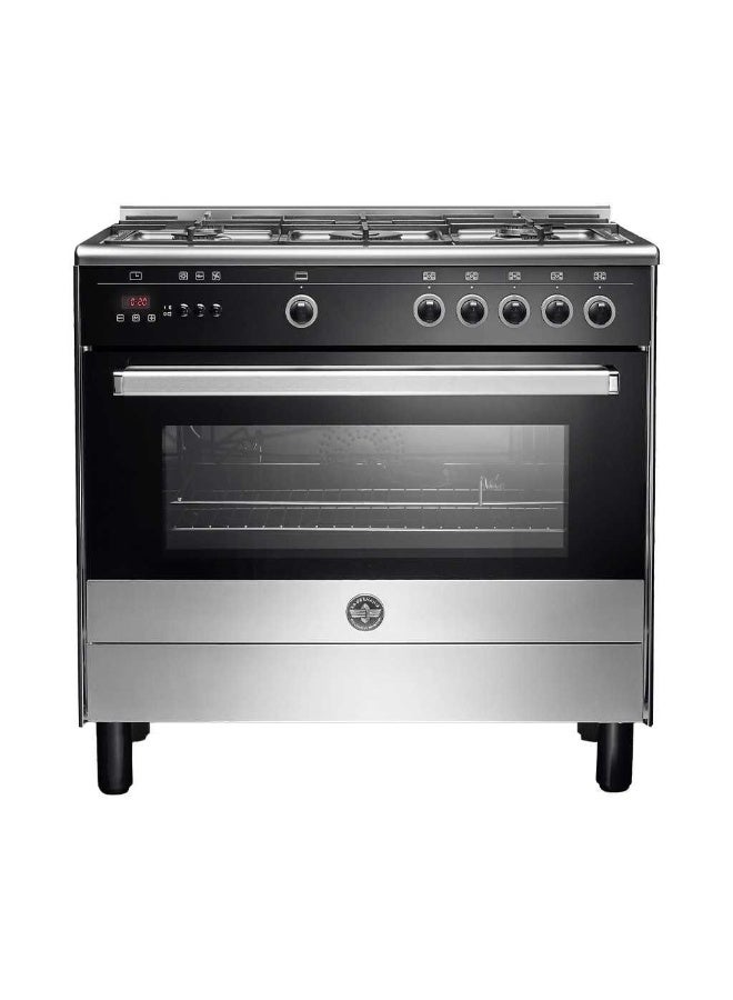 LA GERMANIA Cooker 90 x 60 - 5 Gas Burners Stainless x Black 9L10G4A1X4AWW
