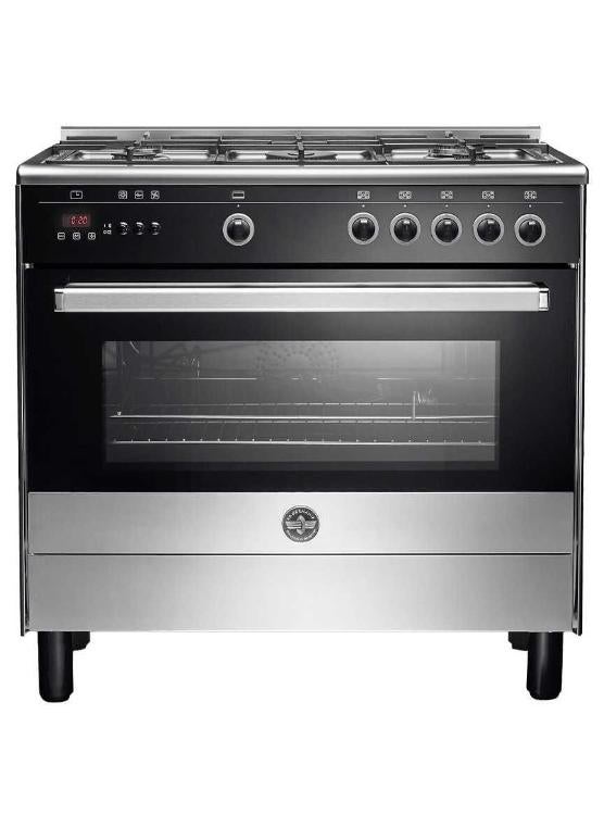 بوتاجاز لاجيرمانيا 90 × 60 - 5 شعلة غاز استانلس × أسود 9L10G4A1X4AWW