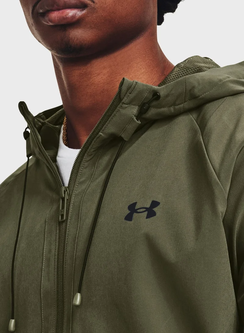 UNDER ARMOUR Stretch Woven Windbreaker Jacket