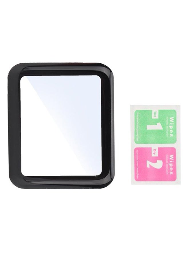 Beauenty Tempered Glass Screen Protector For Apple Watch Series 1/2/3 42 mm Black/Clear - Image 4