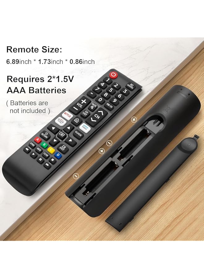 HuHa Universal Remote Control for Samsung Smart TV, Replacement Remote for All Samsung Smart LCD LED Curved Frame Solar HDTV 3D TVs BN59-01315J BN59-01199F  - Image 5