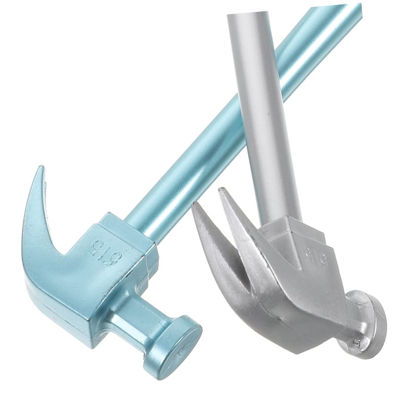 12Pcs Hammer Shaped Gel Ink Pens Medium Black Blue Silver Ergonomic Grip Bulk Pack - Image 4