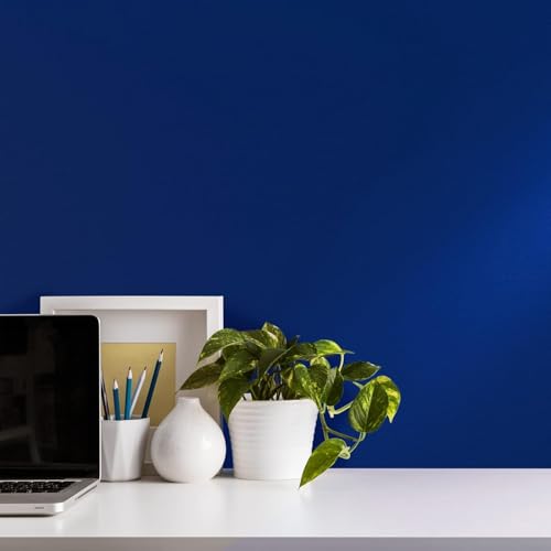Cosmos Star Self Adhesive Vinyl Wallpaper Waterproof Decorative Self Adhesive Vinyl Wallpaper for Kitchen Cabinet Furniture Counter top (24 x 50 inch, Navy Blue Matte Wallpaper) - Image 2