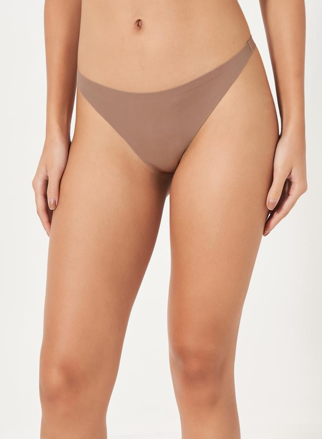Styli Styli Basic Seamless Padded Bralette and Thongs Set  - Image 3