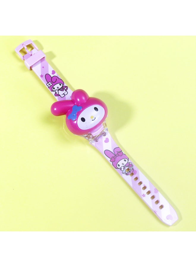 Ultra Light Music Kidsren's Cartoon Digital Watch Kidsren Baby Boys Girls 3 Toddler Toys 6 Years Old-Color:Bagged 528 Melody - Image 1