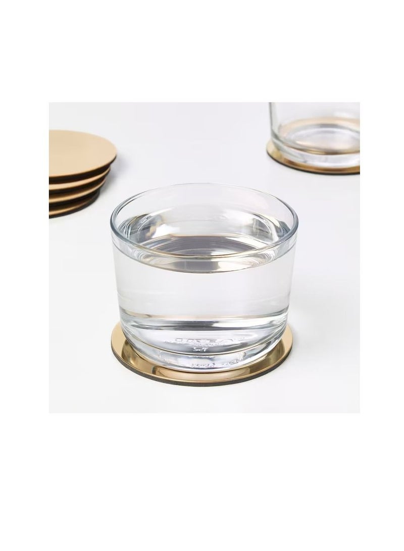 Coasters with holder, brass-colour8.5 cm - Image 2