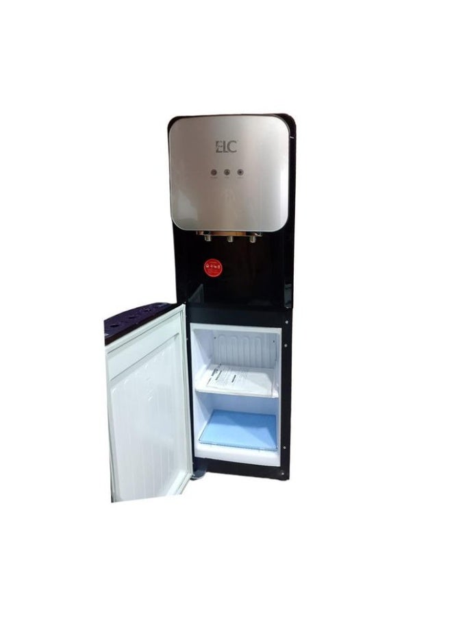 Elc Water Dispenser, 3 Taps, Cold & Hot, Refrigerated, Black & Silver