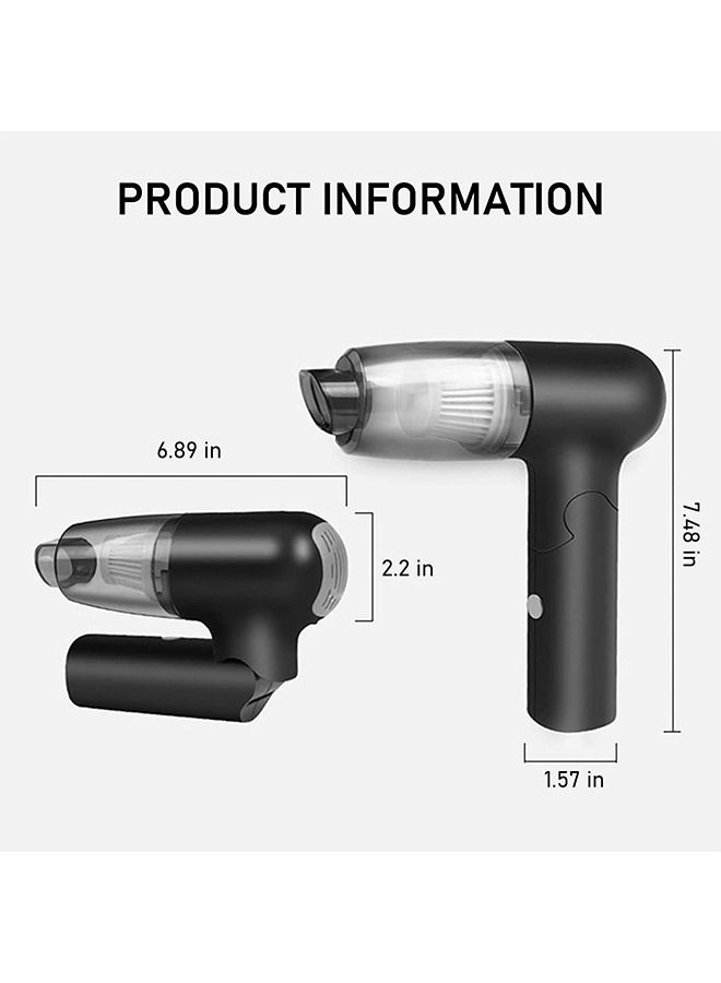 Generic Cordless, foldable and rechargeable portable vacuum cleaner for car and home, 6000 Pa /120W -12V – /YJ-111 - Image 2