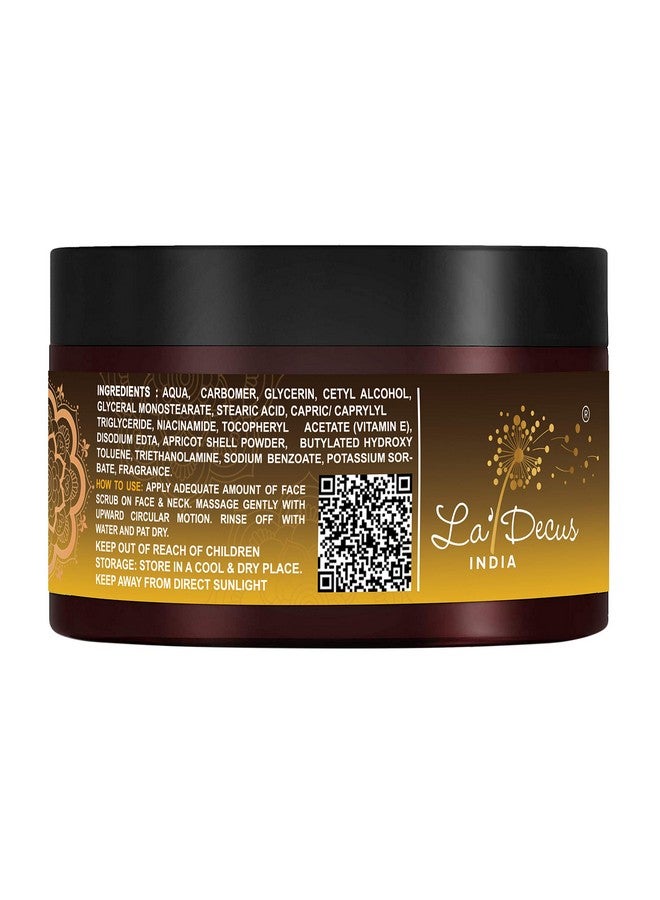 La' Decus INDIA Apricot Face Scrub for Men and Women 60gm | Tan Removal - Image 2