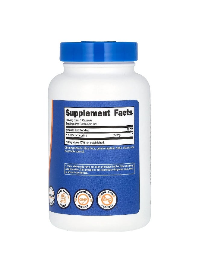 Nutricost Nutricost, N-Acetyl L-Tyrosine, 350 mg, 120 Capsules  - Image 2