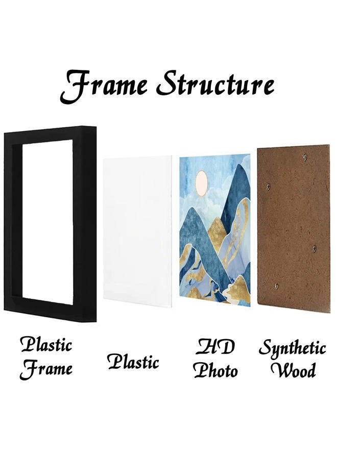 keibiubu Black Picture Frame, 11x11 Picture Frame for Square Photo Poster Canvas Certificate Document Display Horizontally or Vertically High Transparent Wall Gallery(Size 11 x 11 inches) - Image 2
