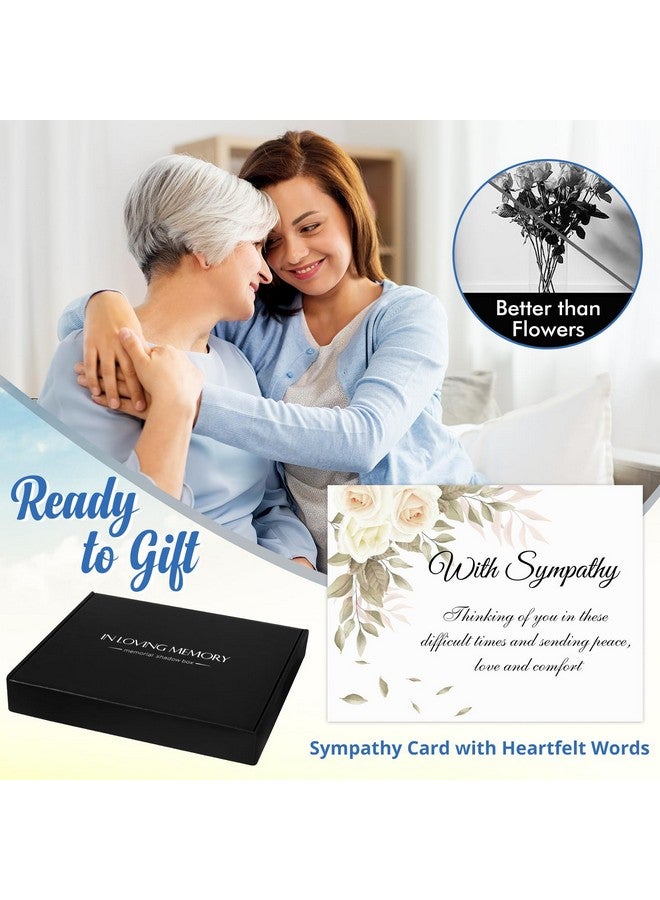 Fabuday Memorial Gifts LED Shadow Box - Sympathy Gift for Loss of Mother Mom Father Dad, Bereavement Gifts Ideas in Memory of Loved One Gifts, Condolences Rememberance Grief Funeral Gifts, Butterfly Tree - Image 4