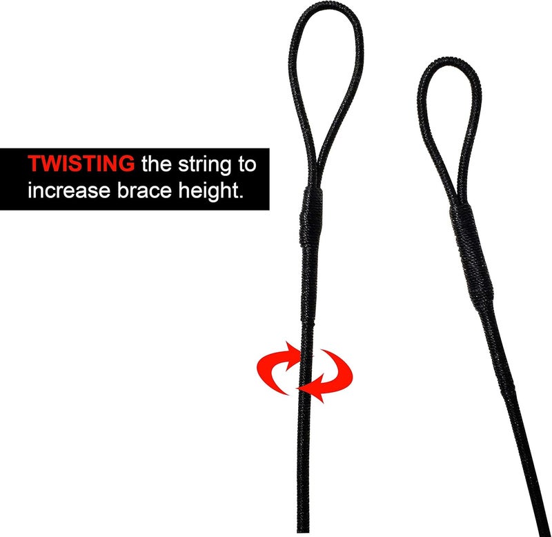 SAS Southland Archery Supply B-55 Dacron Replacement Traditional Recurve Bow String - Made in USA - 12, 14, 16 Strands - 44-70 in Sizes - Image 5