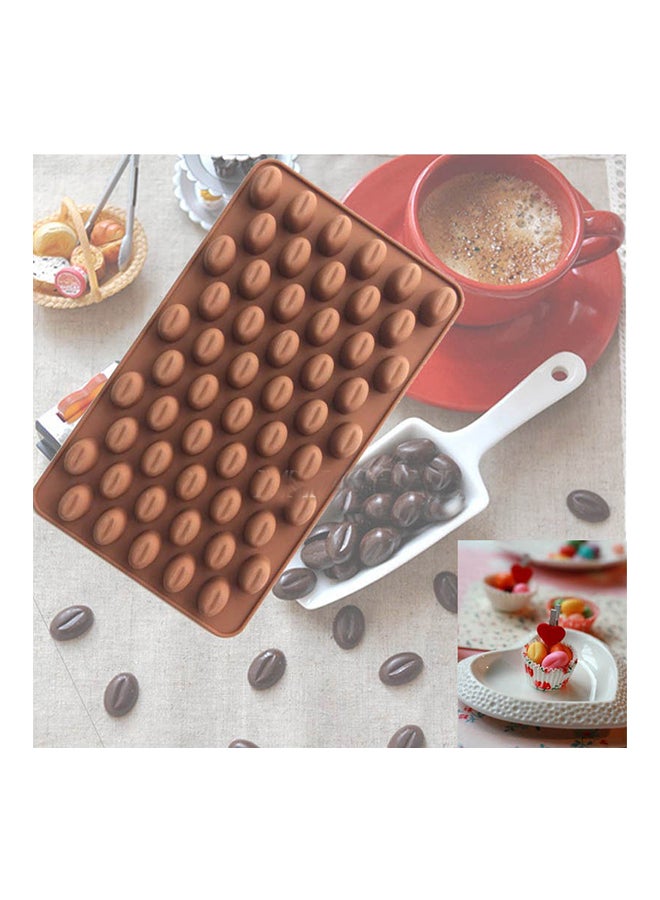 قوالب شوكولاتة على شكل حبوب القهوة بني - Image 2