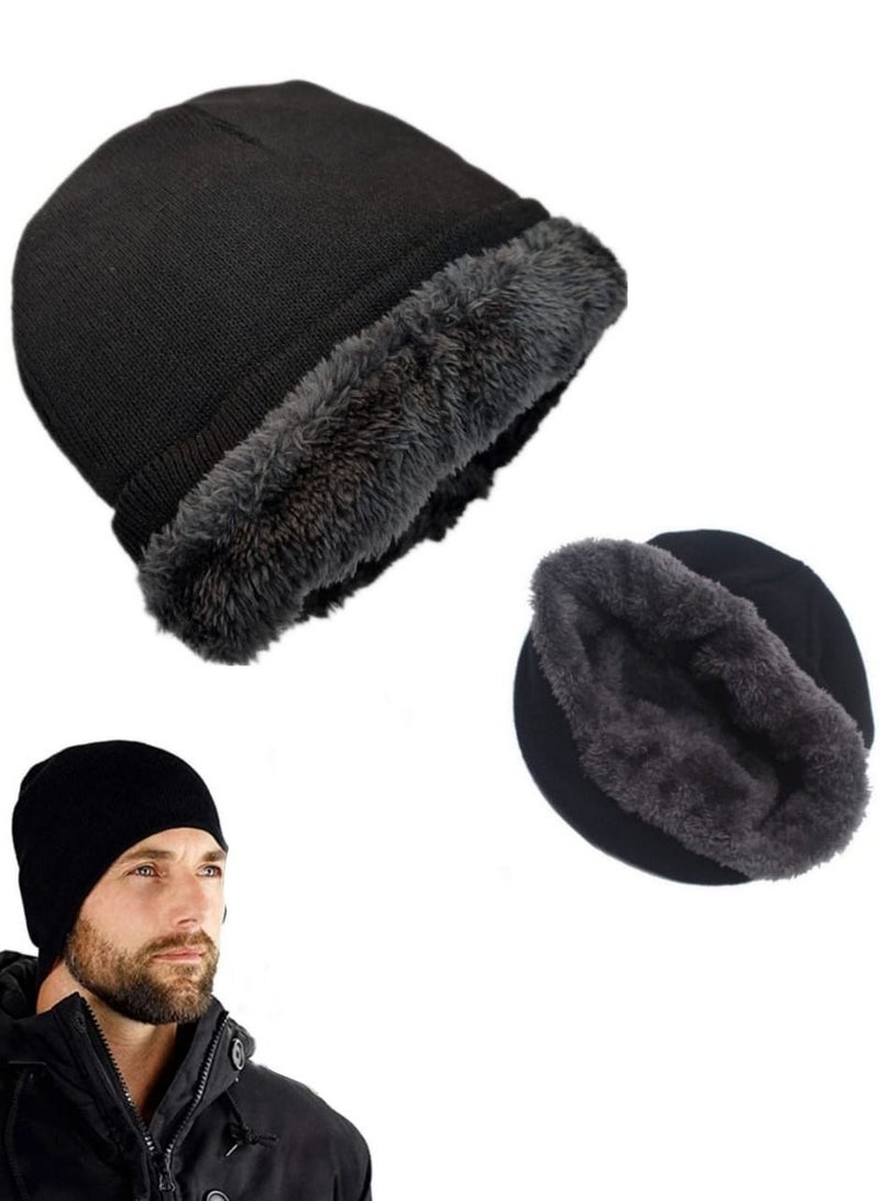 Fur lined hat ice cap for women and men winter season 