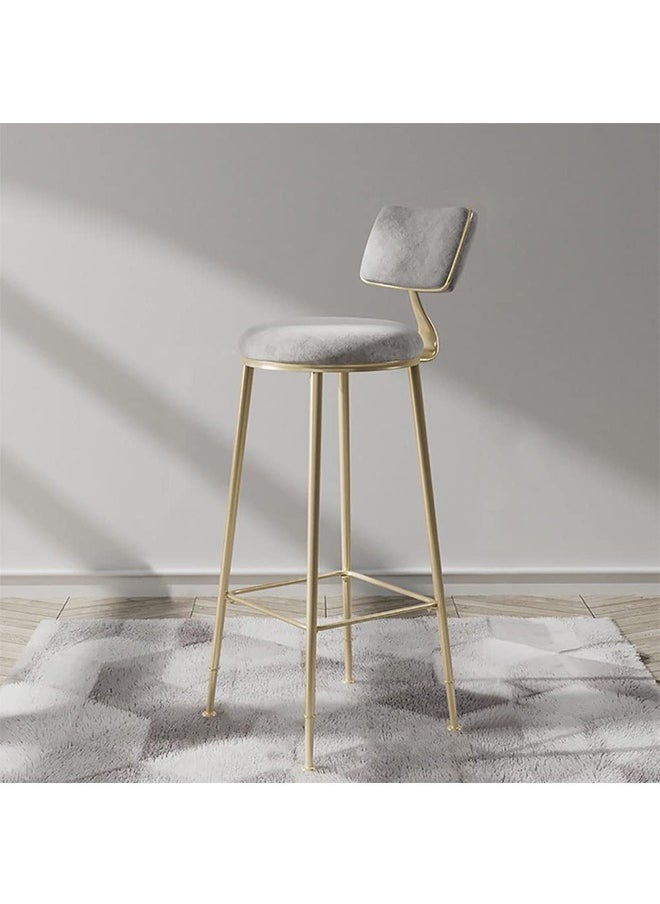CityRiya-Long Bar Stools Round Counter Height Bar Chairs with Footrest High Chair Stools with Sturdy Steel Frame for Dining Room, Kitchen, Party  - Image 1