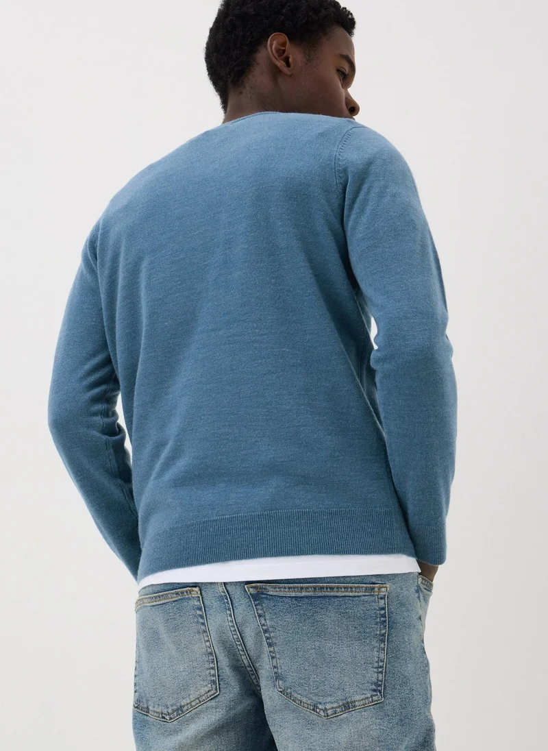 ماتلان Blue Supersoft Crew Neck Jumper
