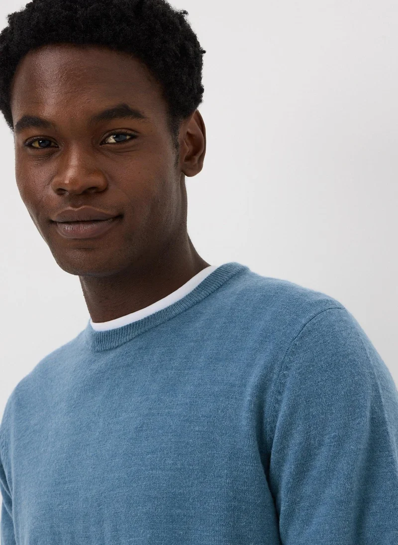 Matalan Blue Blue Supersoft Crew Neck Jumper for Men | Best Price UAE