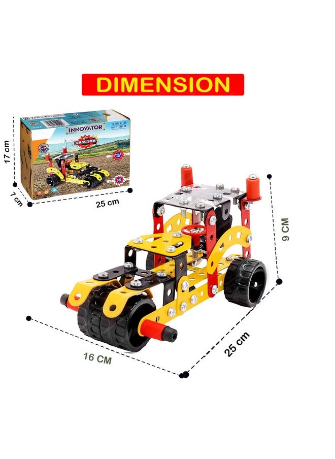 FunBlast FunBlast DIY Stem Toys For Kids Tractor Building Vehicle Play Set, Educational Blocks Building Toys For Kids, Boys, Car Assembly Toys For Kids With Screwdriver (141 Pieces), Multicolor  - Image 2