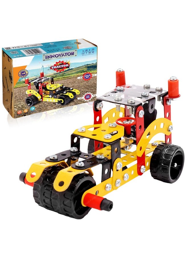 FunBlast FunBlast DIY Stem Toys For Kids Tractor Building Vehicle Play Set, Educational Blocks Building Toys For Kids, Boys, Car Assembly Toys For Kids With Screwdriver (141 Pieces), Multicolor  - Image 1