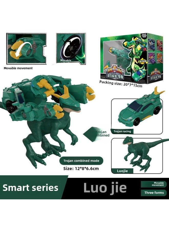 King Kong Special Dragon Team Di Lan Xiao Yan Luo Jie Fei Fei Long Yong Dexterous Classic Supreme Series Fit Deformation Toys-Color:Smart Version [swift Dragon-royie] Two Combinations + 3 Forms  - Image 1